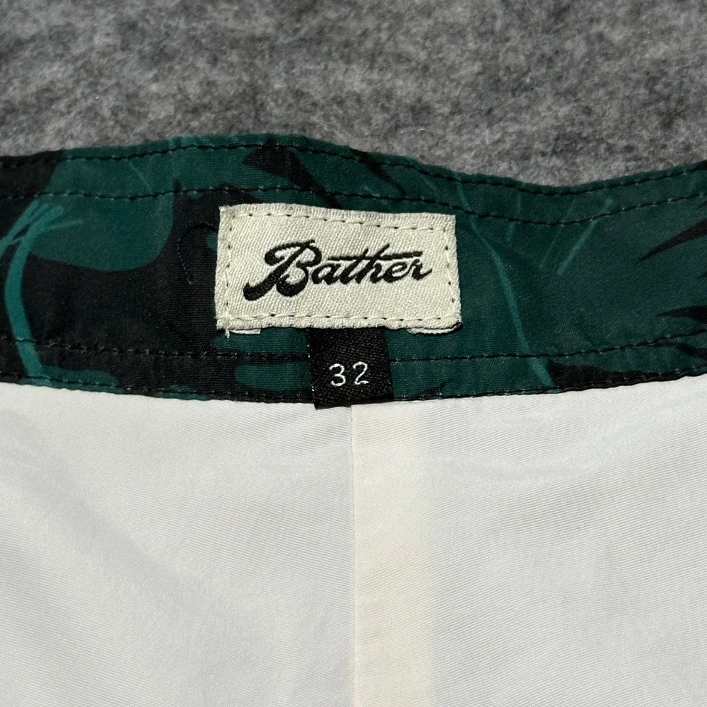 Bather Swim Trunks Mens‎ 32 Tropical Palm Leaf Board Shorts Pocket Huckberry